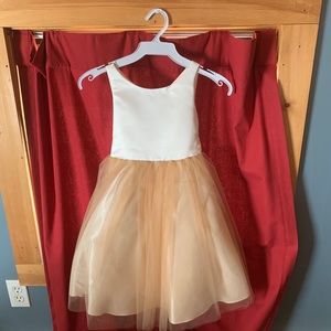 Classic Satin and Tulle Flower Girl Dress